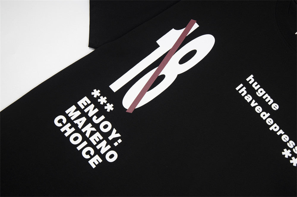 Depression Graphic Design Cotton T-shirt