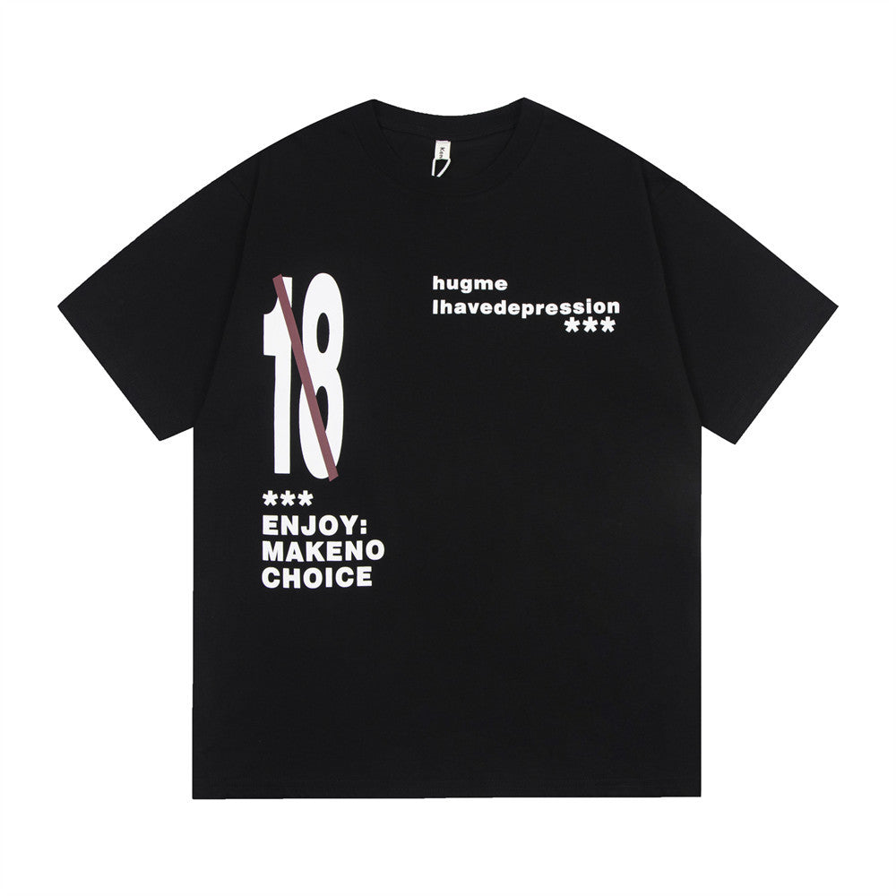 Depression Graphic Design Cotton T-shirt